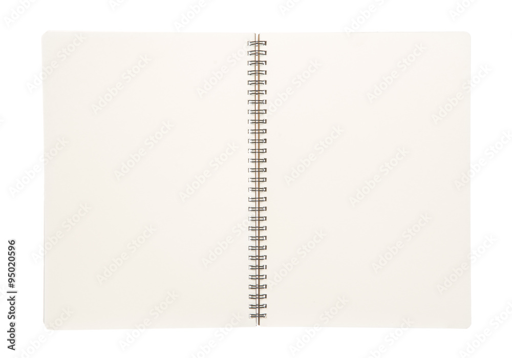 Open blank book isolated on white background Open blank book isolated on white background