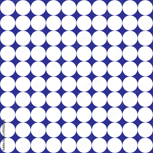 Seamless geometric pattern of circles