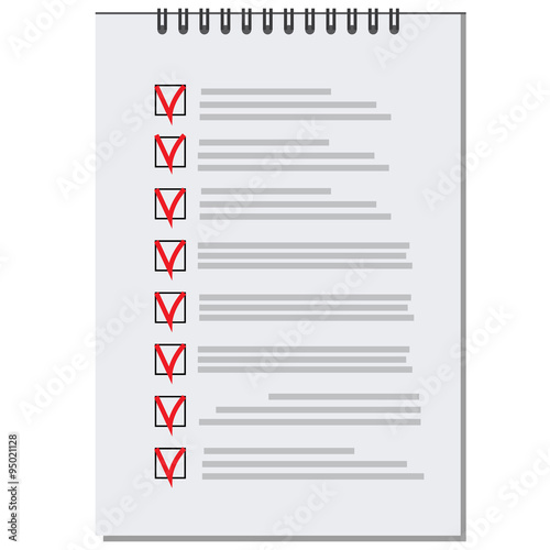 Vector list with checkboxes