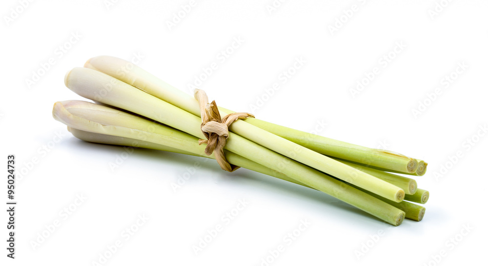 Fototapeta premium Lemon grass on white background.