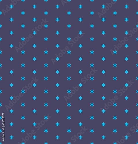 Vector seamless simple snow pattern. Winter background with snowfall