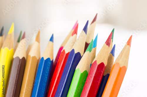 Many colored pencils