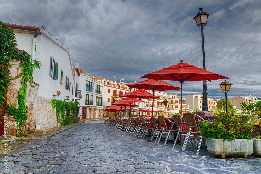 promenade of Tossa de Mar, Spain