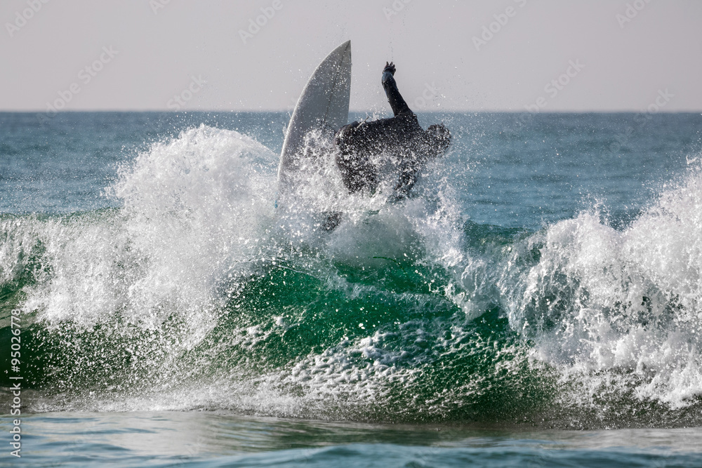 Fototapeta premium Surfer with waves