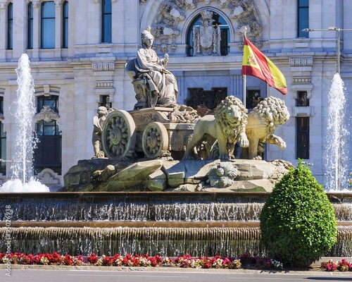 Cibeles Fountain - a fountain in the square of the same name in Spain