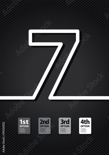 a black number background