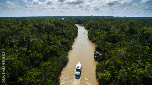 Aerial View of Amazon River in Belem do Para, Brazil photo