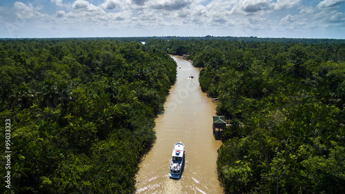 Aerial View of Amazon River in Belem do Para, Brazil