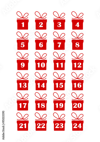 Weihnachtskarte Kalender