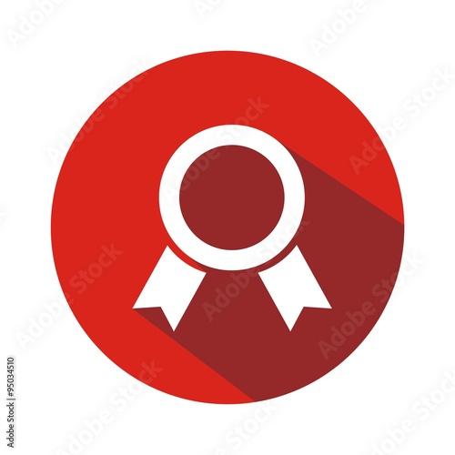 Icono trofeo mod8 rojo botón sombra