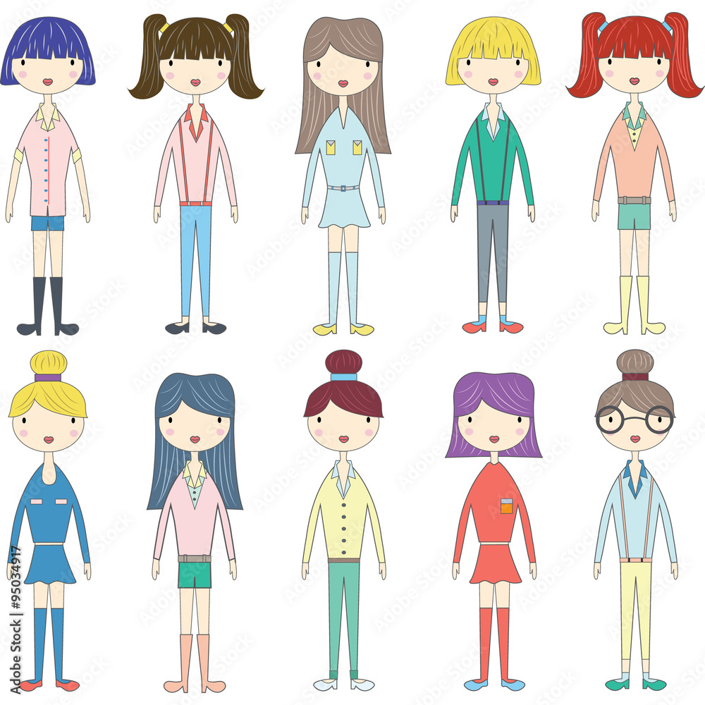 Cute Girl,Lovely Girls,Fashion Style Girl set Cute Girl,Lovely Girls,Fashion Style Girl set