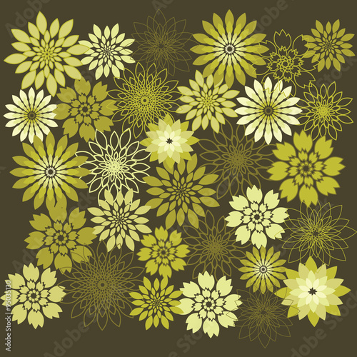 Flower Design Elements. Flower Background