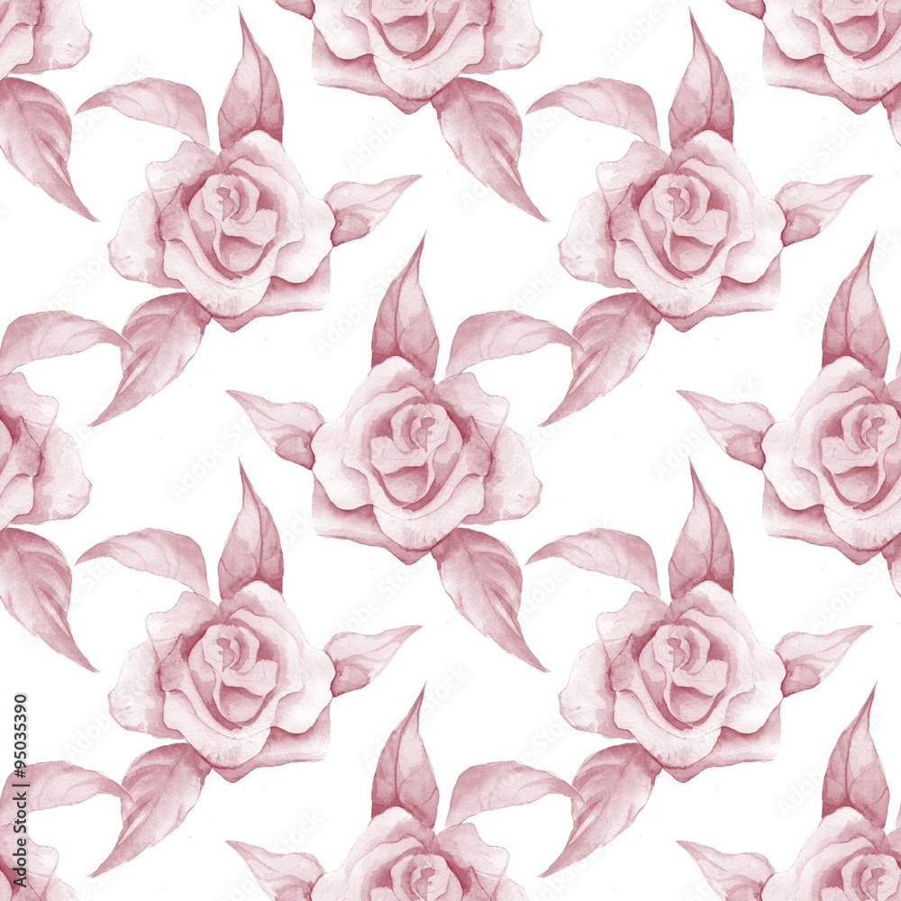 Delicate pattern with white roses 4 Delicate pattern with white roses 4