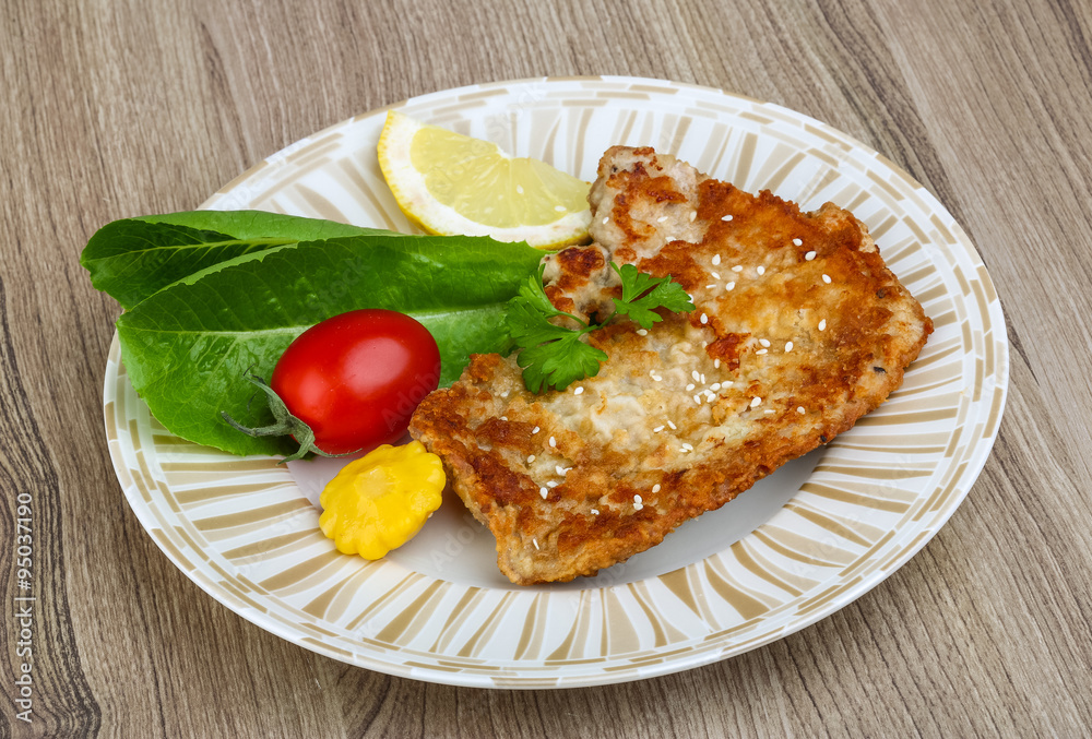 Pork schnitzel Pork schnitzel