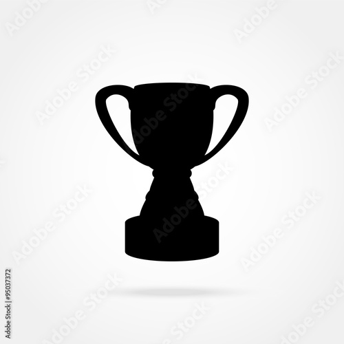 Cup champion icon vector