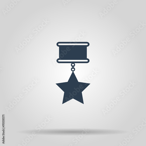 medal icon. Flat design style