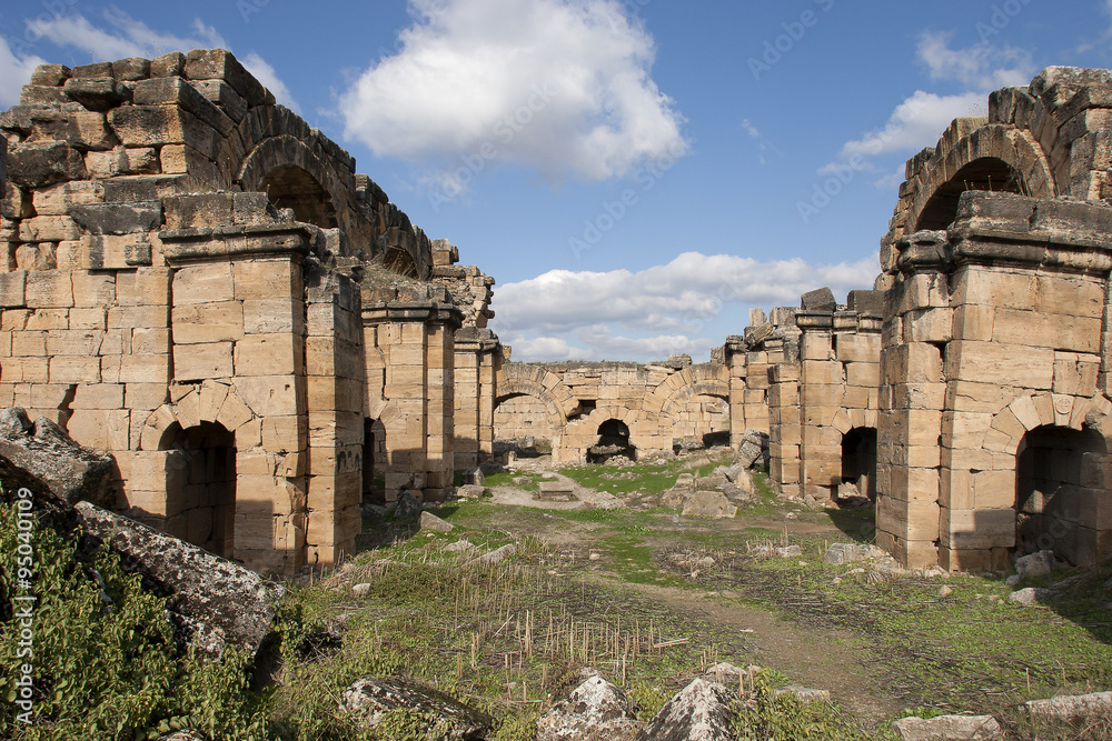 Basilica Baths in Hierapolis, Denizli, Turkey