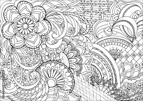 zentangle flowers and mandalas