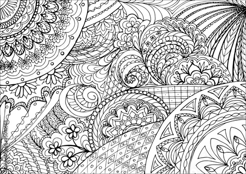 zentangle flowers and mandalas