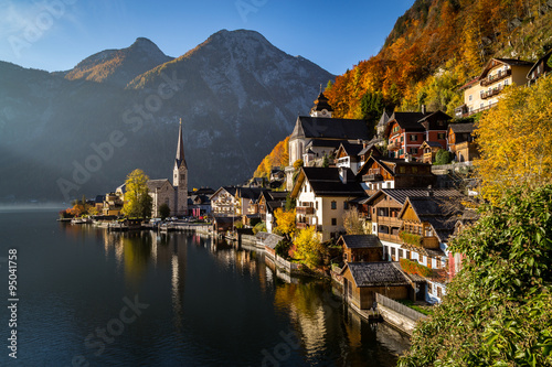 Hallstatt Waterfront in the Autumn