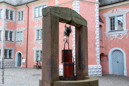 Brunnen vor Lobdengau Museum in Ladenburg photo