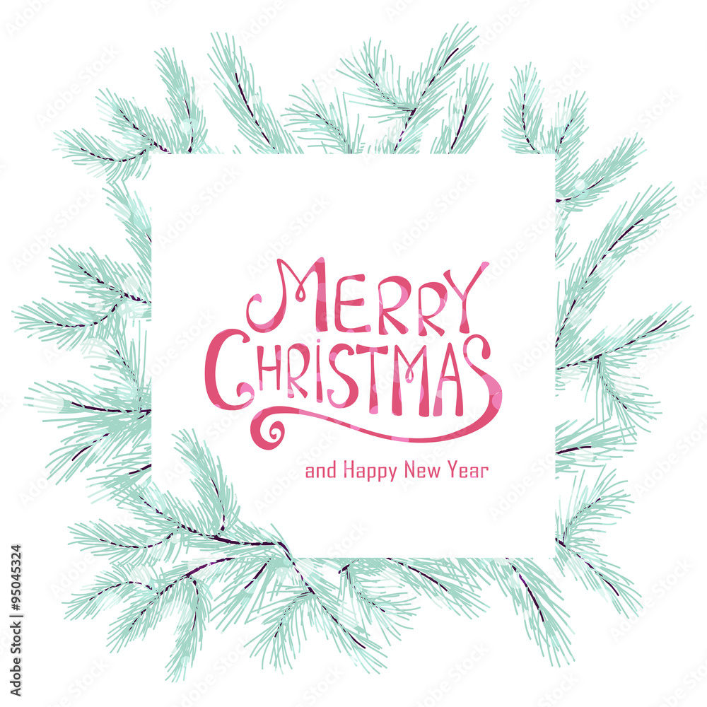 Merry Christmas greeting card. Merry Christmas greeting card.