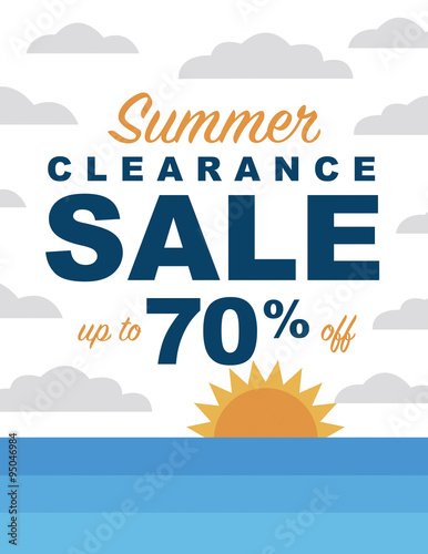 Summer clearance sale