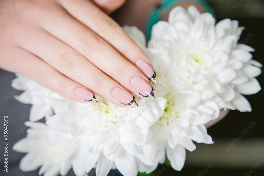 Stylish women's manicure, beauty, fashion Stylish women's manicure, beauty, fashion