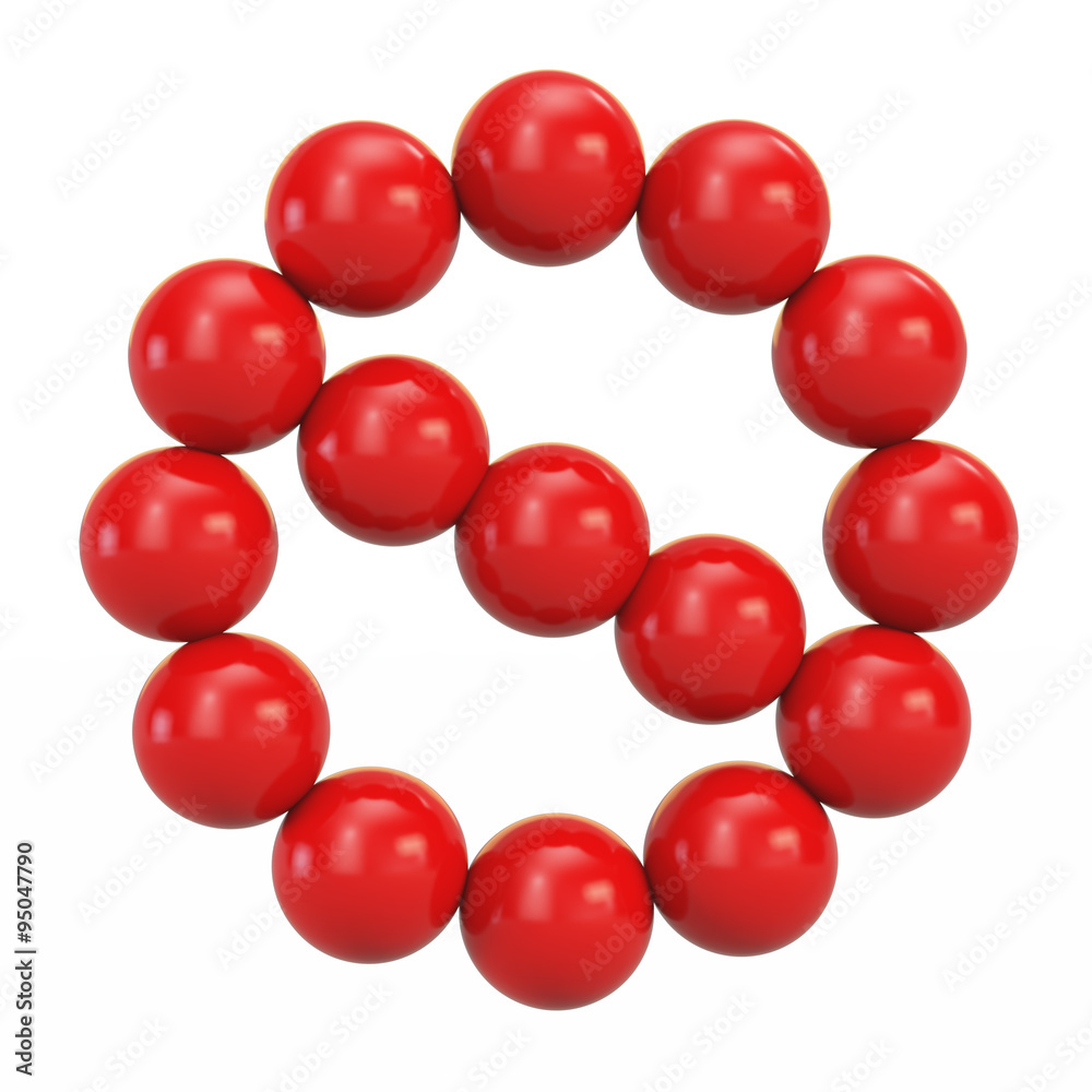 Red sign ban of balls Red sign ban of balls