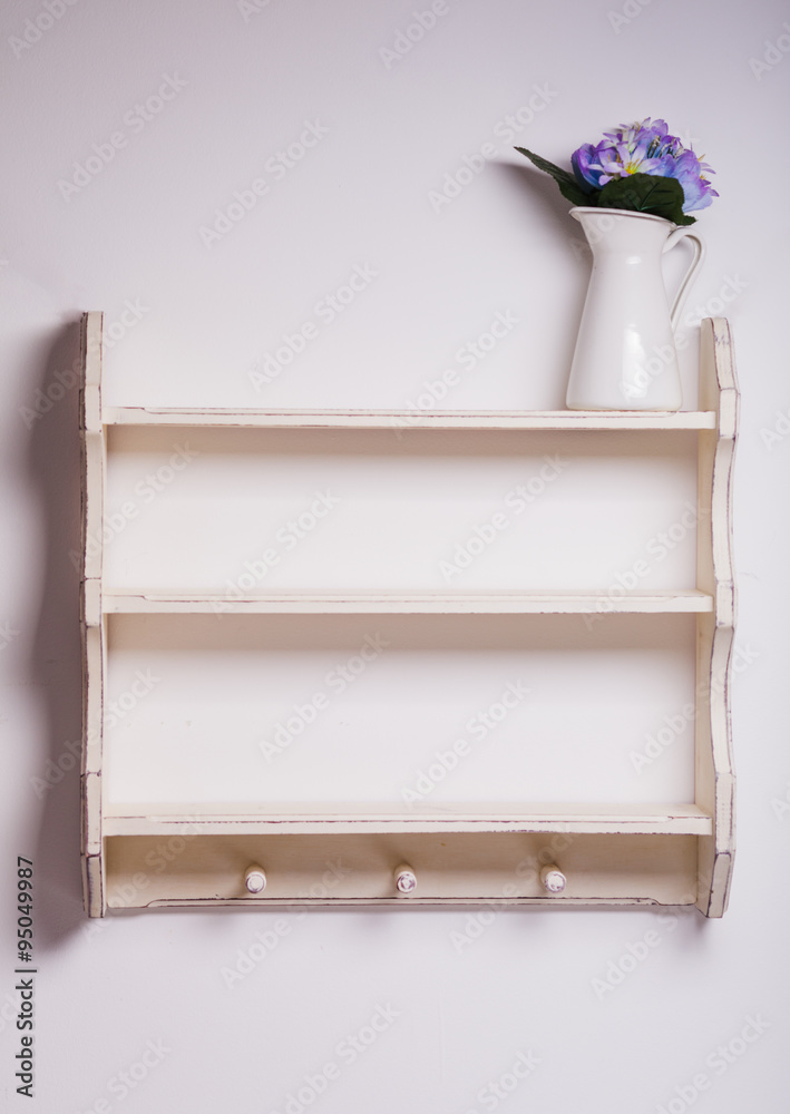 Empty kitchen shelf Empty kitchen shelf