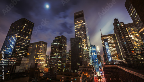 Manhattan at night #95049943