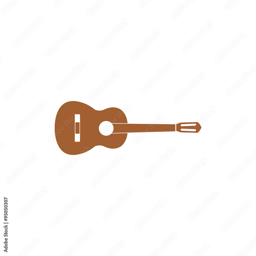 Guitar icon. Guitar icon.