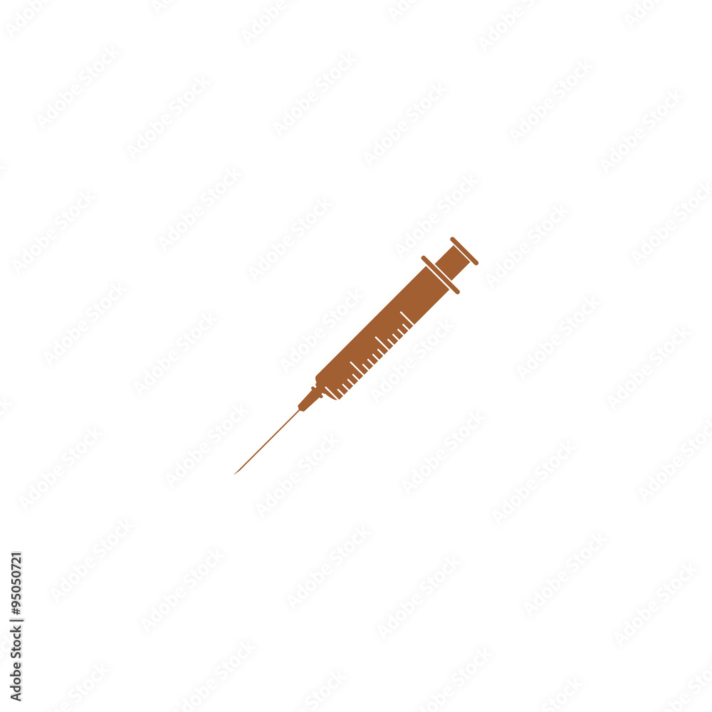 Fototapeta premium Icon of a syringe.