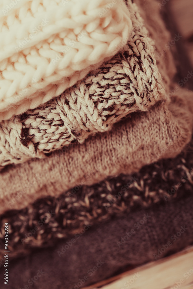 Collection of woolen clothes Collection of woolen clothes