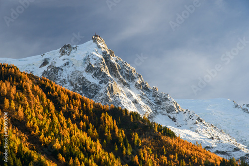 Aiguille du midi en automne