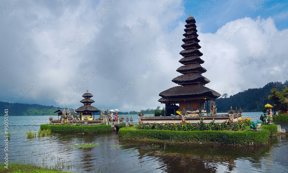 Ancient temple at coast of Bali