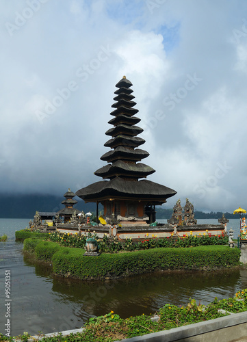 Ancient temple on coast of island Bali