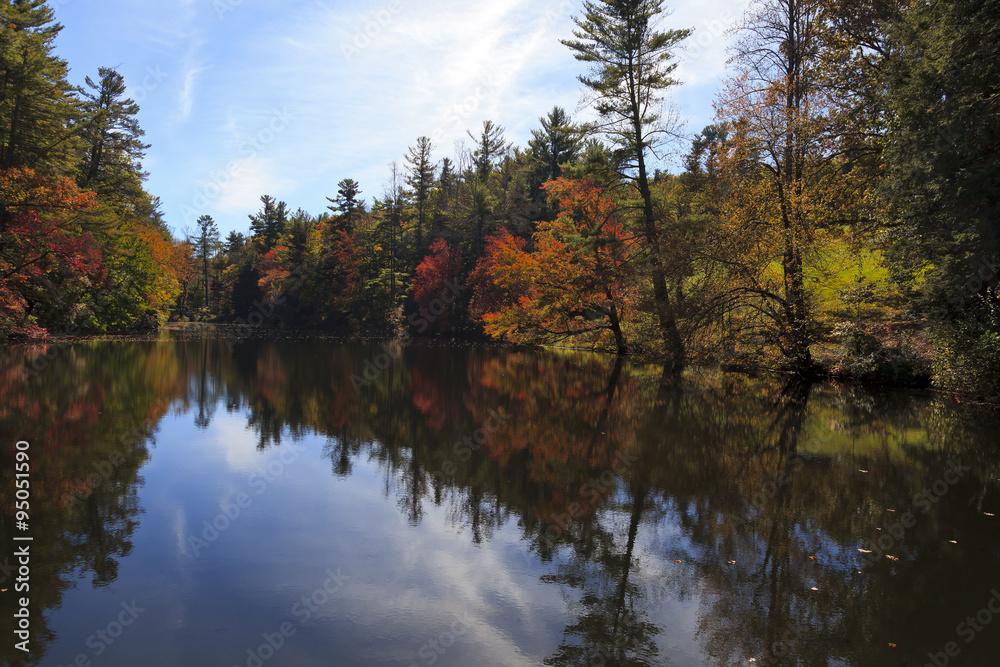Pond Reflections at Carl Sandburg Home in the Fall Pond Reflections at Carl Sandburg Home in the Fall