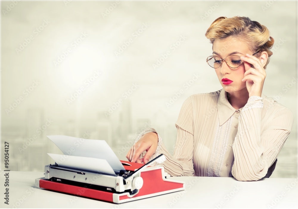 Fototapeta premium Journalist.