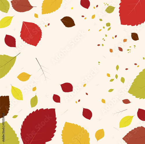 fall colorfull leaves Print