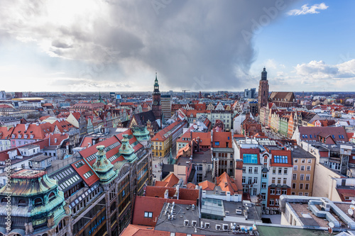 Wroclaw Old Town panorama
