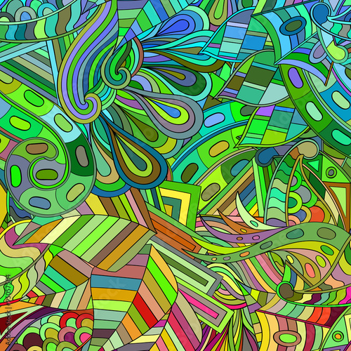Tracery loops, doodle wind pattern. Mehendi paisley, stem, spiral, wave. Bud mehndi design. Handmade texture, curved doodling design. Good for site background, textile, printing. Vector.