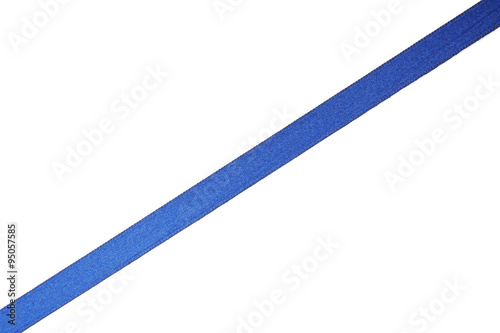 Free Download Dark blue satin ribbon isolated on white - GFXLoad