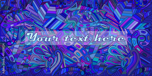 Fascinating and mysterious background for greeting card or invitation. Tracery seamless, loops, doodle wind pattern. Bud mehndi design. Handmade texture, curved doodling design. Vector.