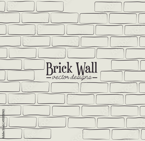 Brick wall design.