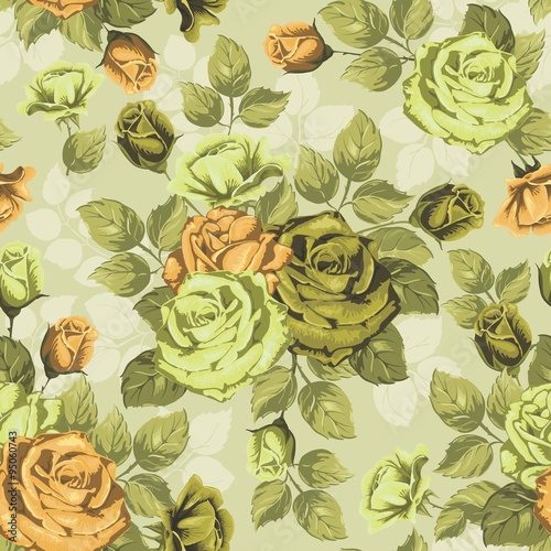 Wallpaper Mural Lola Floral Seamless Pattern Torontodigital.ca