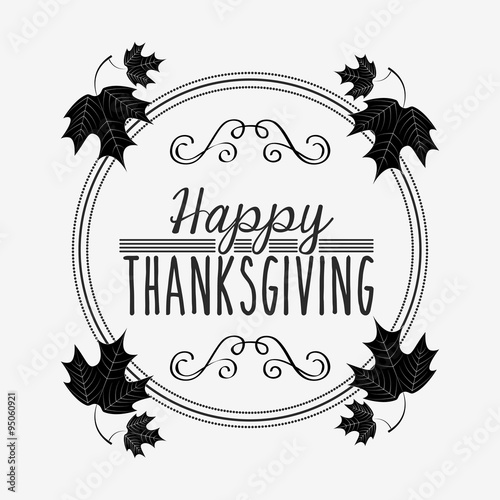 happy thanksgiving design