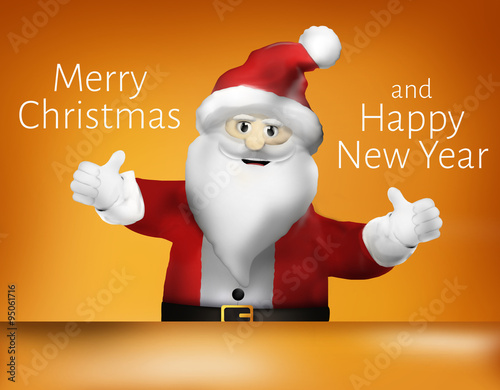 Santa Christmas Thumbs up