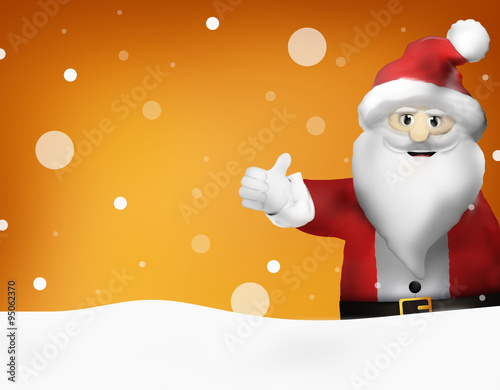 Santa Christmas Thumbs up