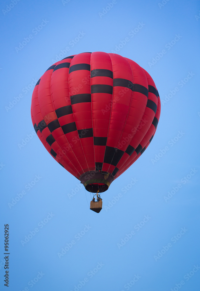Naklejka premium Hot Air Balloon on Summer Day